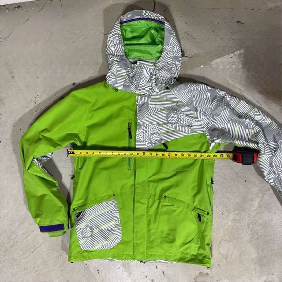 Empyre Clothing 10,000 MM Waterproof Ski Snowboard Coat Jacket Size L Neon Green - Picture 10 of 14